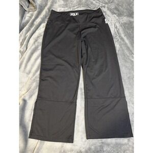New Balance‎ Pants Womens Medium Black Flare Yoga Stretch Pink Ribbon Athletic